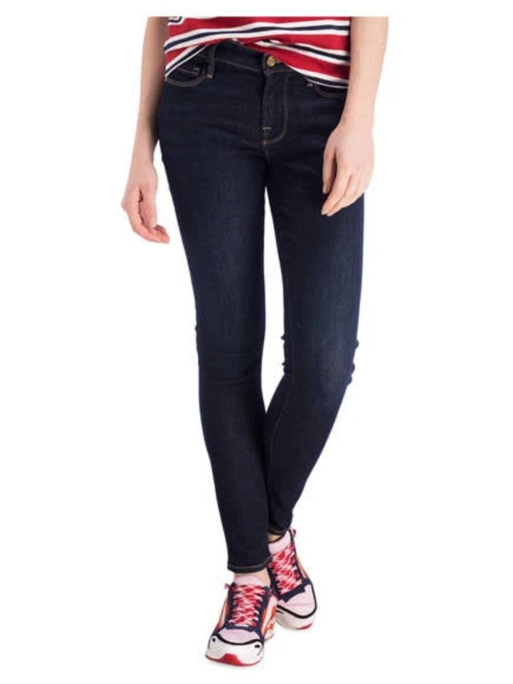 FRAME Denim Le Skinny de Jeanne Crop Jeans Color: Hidalgo Size: 26
